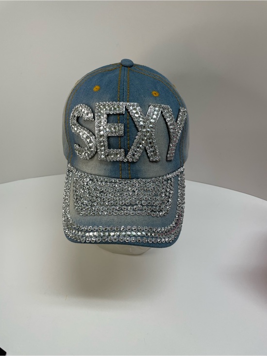 Source Unknown Accessories - Denim Cap with Bling